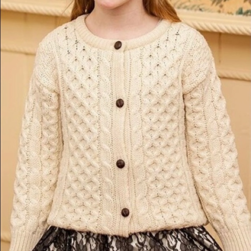 Original Irish Wool Cardigan Sweater